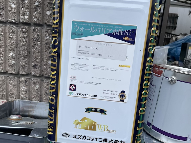 草加市　積水ハウス外壁塗装工事　材料